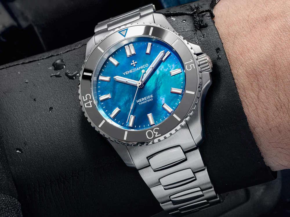 Venezianico Nereide Tungsteno Automatic Watch, 39 mm, Blue, 3121541C - Image 4