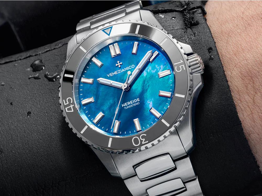 Venezianico Nereide Tungsteno Automatic Watch 42 mm, Blue, 3921541C - Image 3