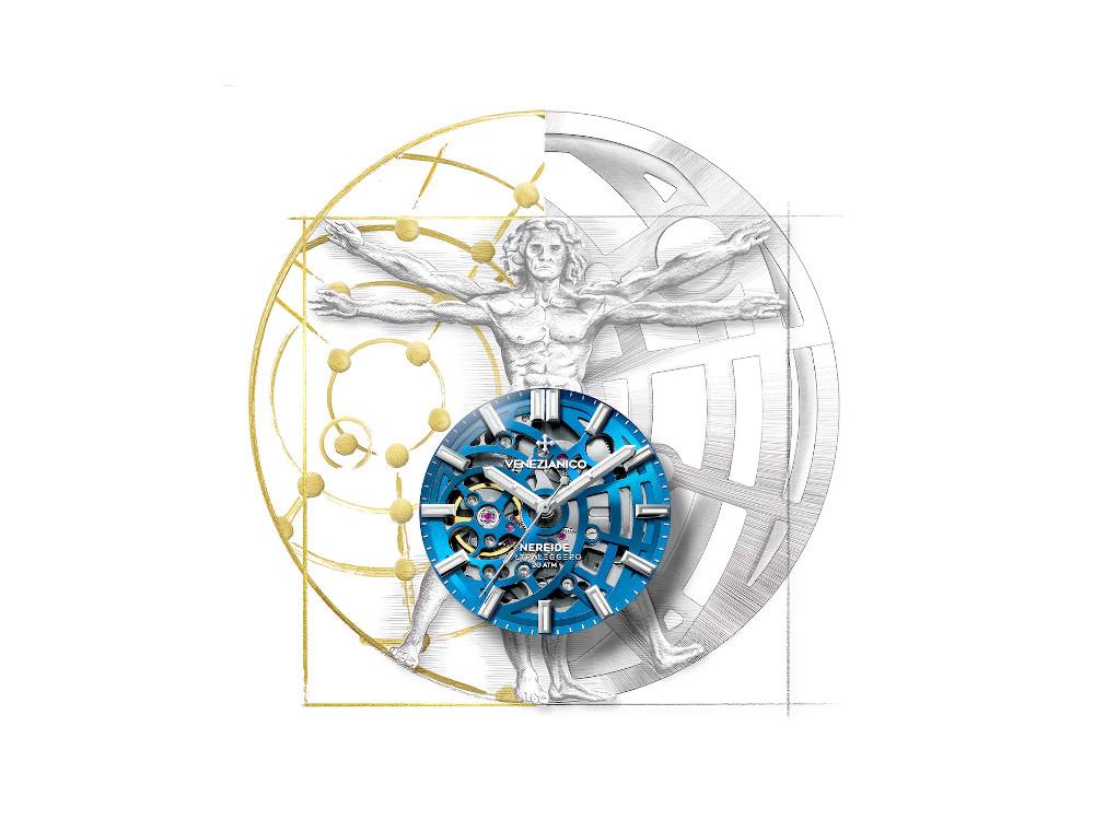 Venezianico Nereide Ultraleggero Automatic Watch 42 mm, Blue, 3921506 - Image 3