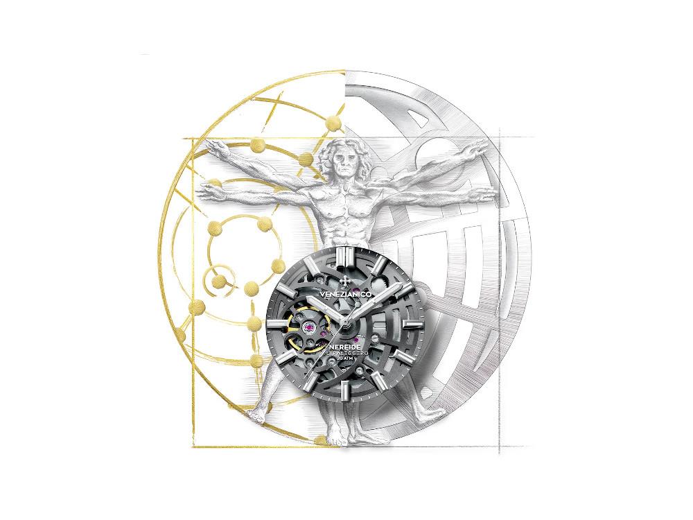 Venezianico Nereide Ultraleggero Automatic Watch, 42 mm, Grey, 3921508 - Image 5