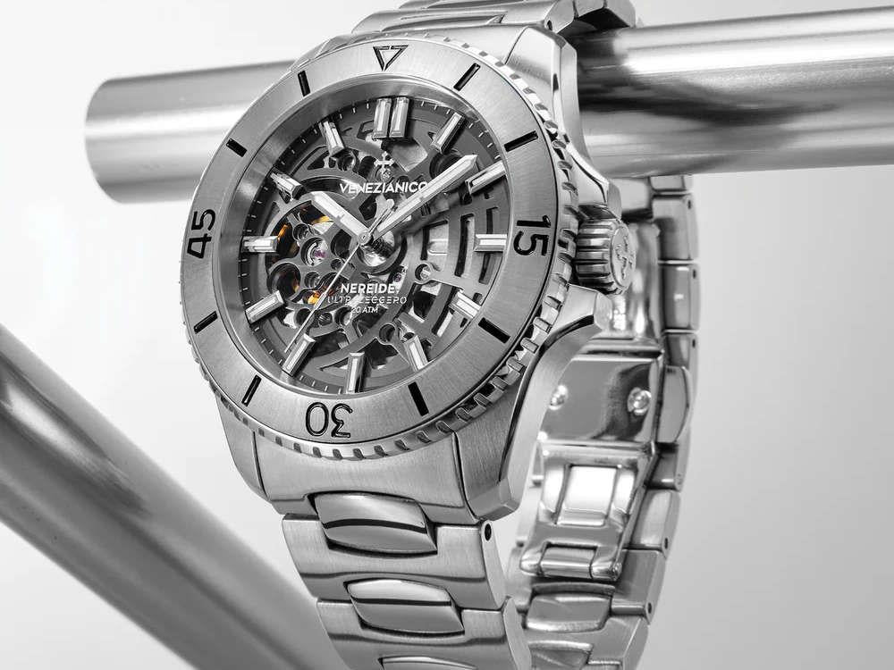 Venezianico Nereide Ultraleggero Automatic Watch 42 mm, Grey, 3921508C - Image 3