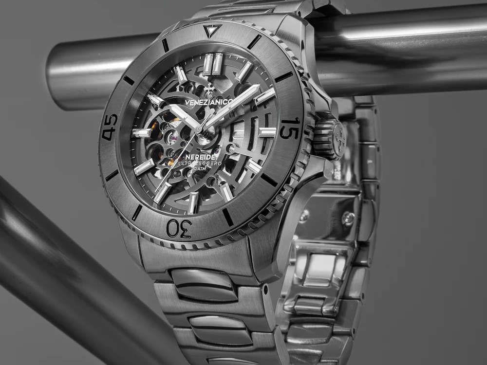 Venezianico Nereide Ultraleggero Automatic Watch, PVD, 42 mm, Grey, 3921509C - Image 2