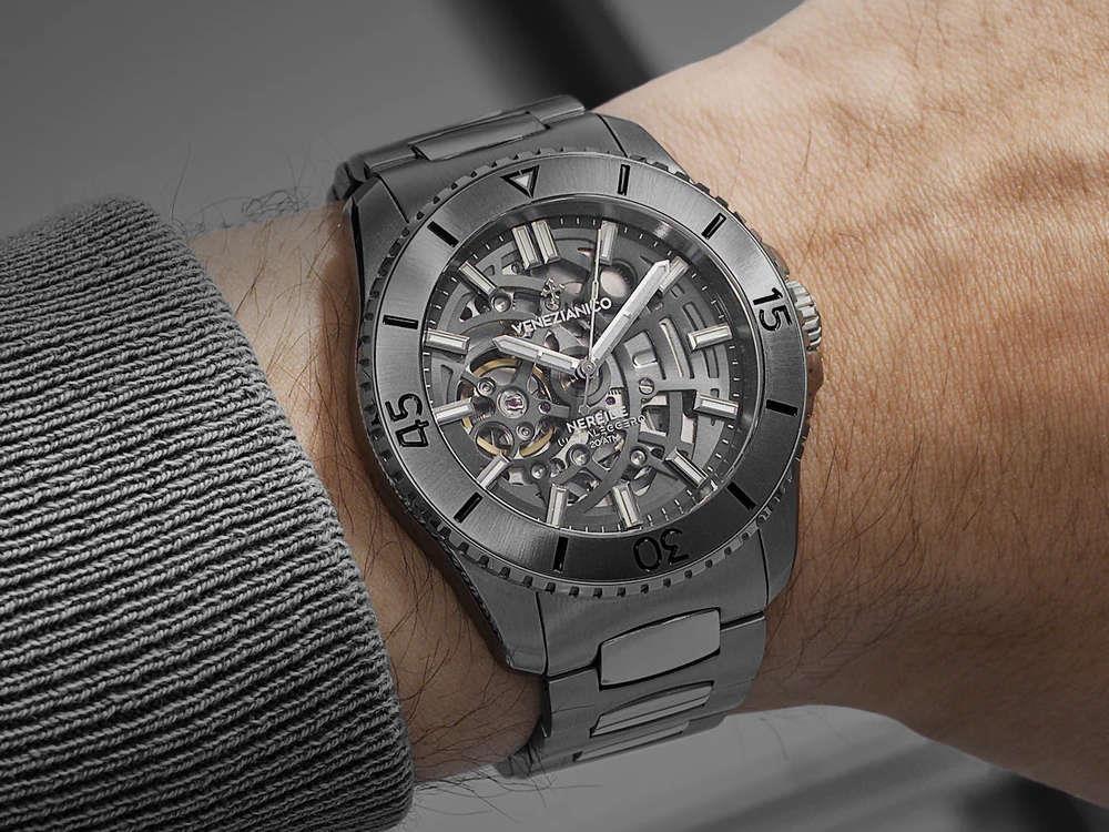 Venezianico Nereide Ultraleggero Automatic Watch, PVD, 42 mm, Grey, 3921509C - Image 3