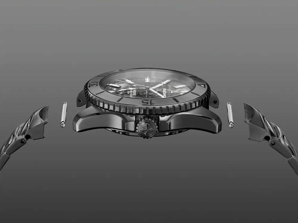 Venezianico Nereide Ultraleggero Automatic Watch, PVD, 42 mm, Grey, 3921509C - Image 4