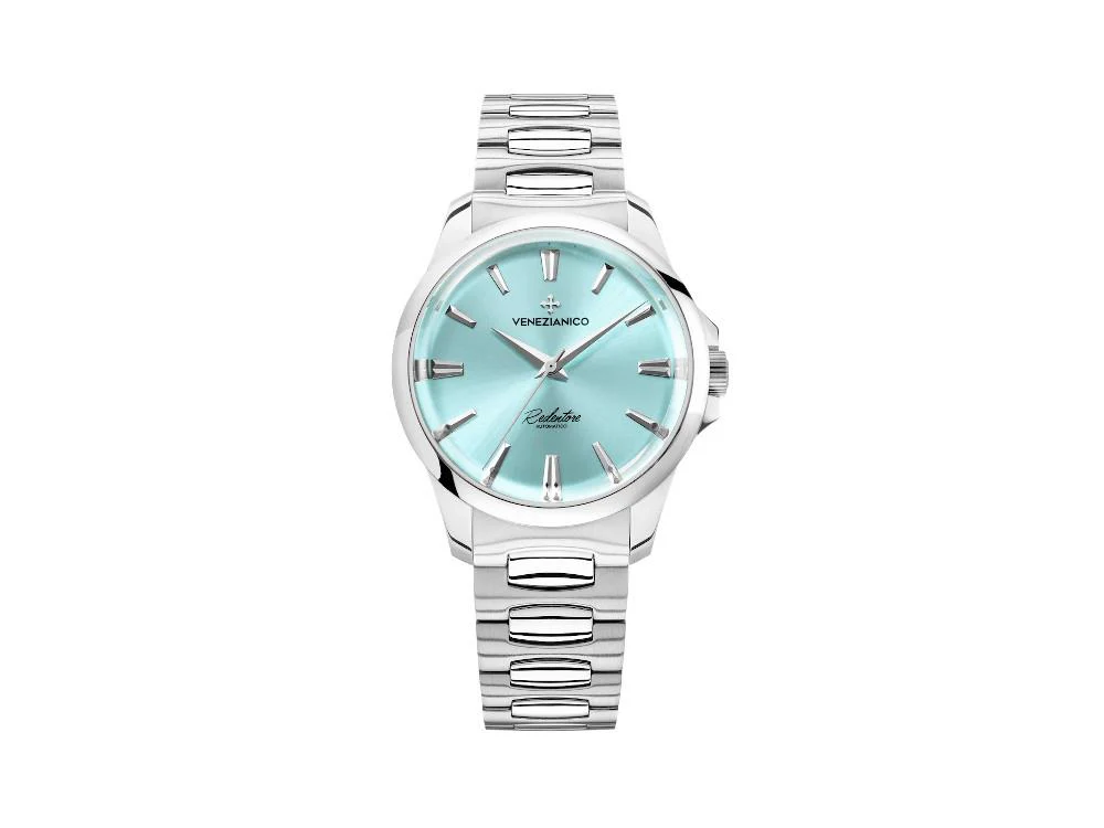 Venezianico Redentore Automatic Watch, 36 mm, Light Blue, 1121502C