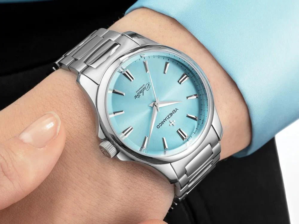 Venezianico Redentore Automatic Watch, 36 mm, Light Blue, 1121502C - Image 2
