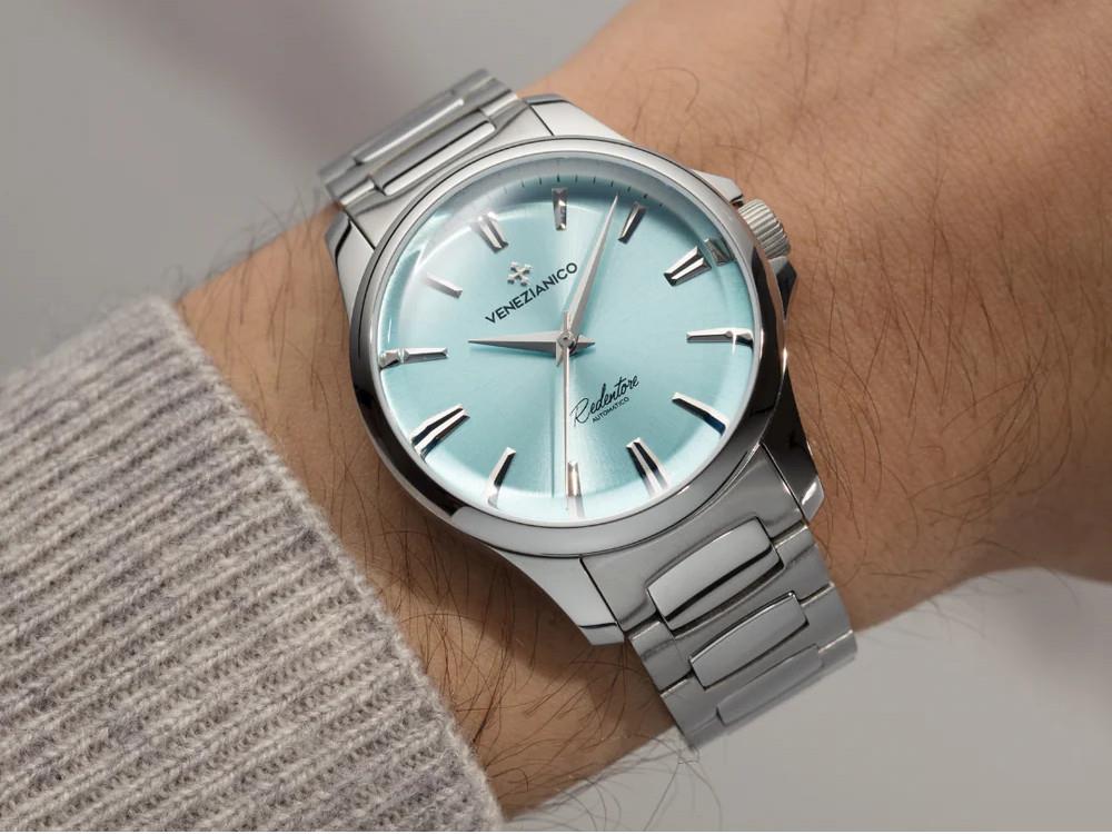 Venezianico Redentore Automatic Watch, 36 mm, Light Blue, 1121502C - Image 4