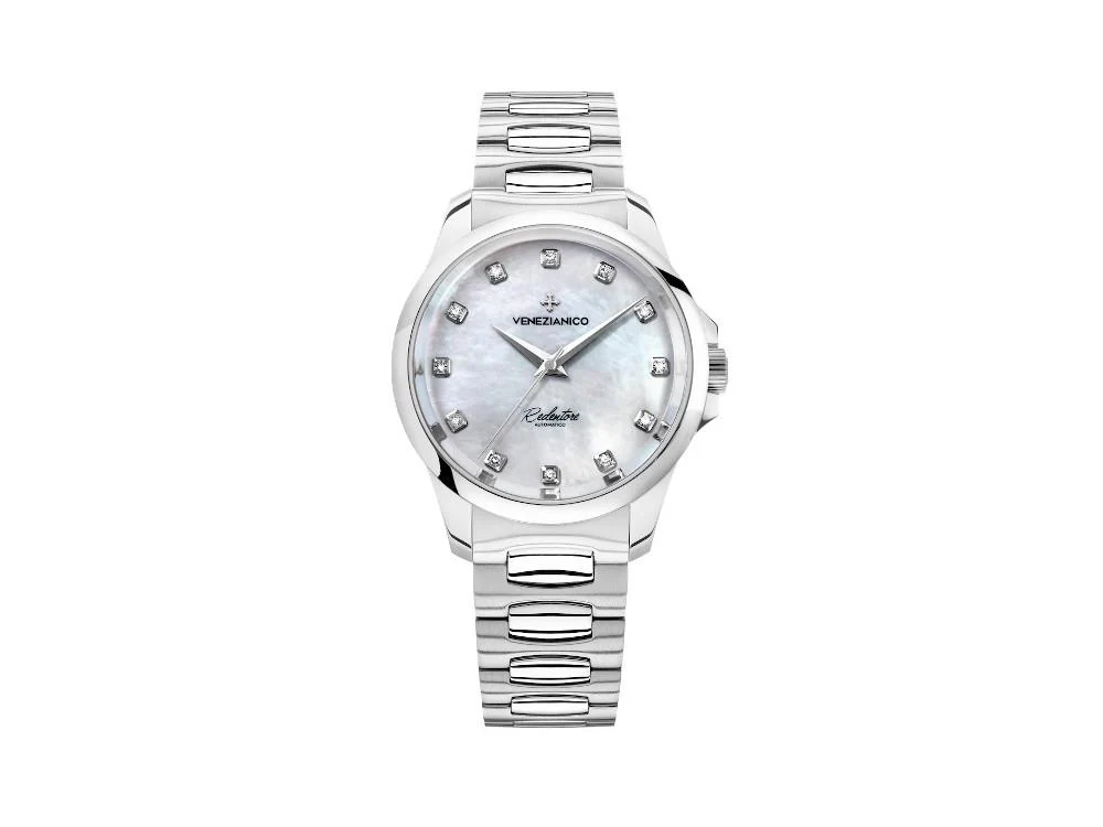 Venezianico Redentore Automatic Watch, 36 mm, White, 1121520C