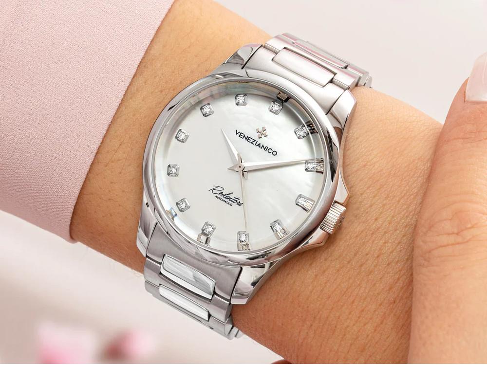Venezianico Redentore Automatic Watch, 36 mm, White, 1121520C - Image 4