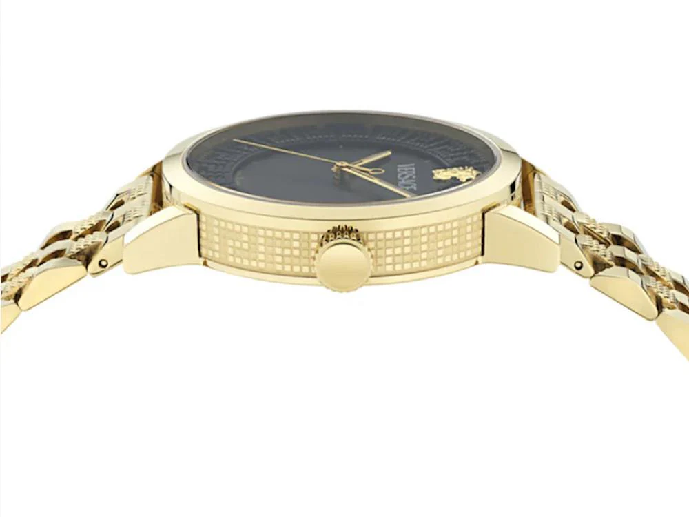 Versace Albireo Quartz Watch, Recycled Steel, 40 mm, VE0T00525 - Image 3