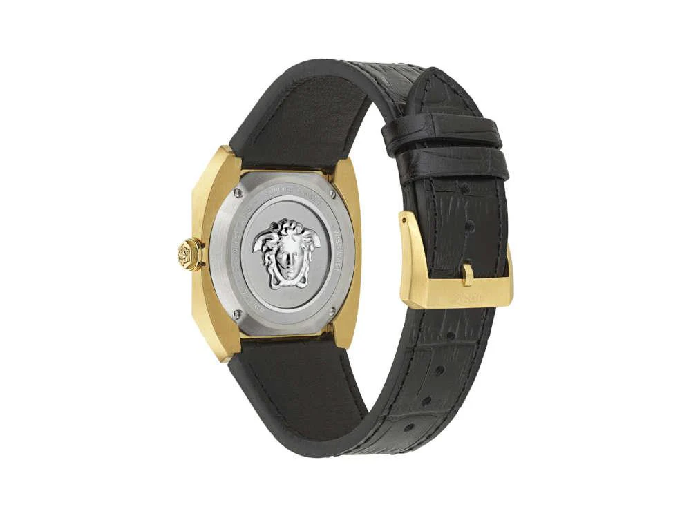 Versace Antares Quartz Watch, PVD Gold, Black, 44 x 41.5 mm, VE8F00224 - Image 3