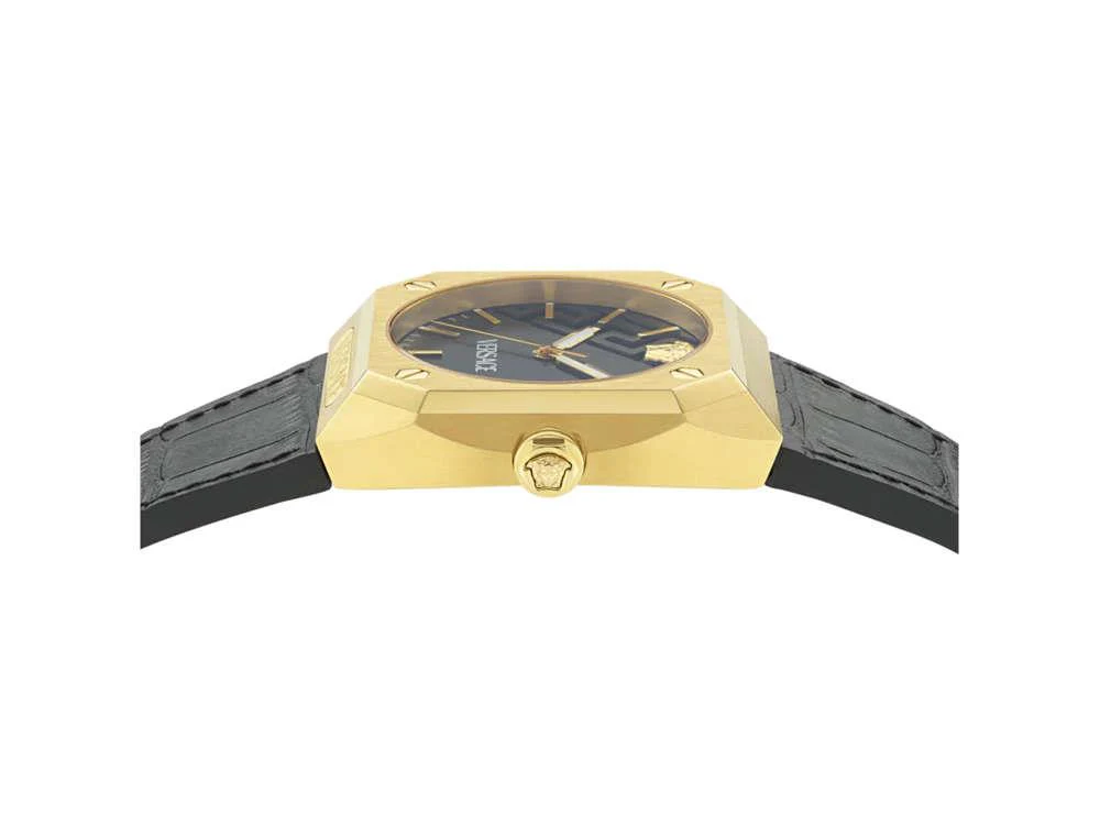 Versace Antares Quartz Watch, PVD Gold, Black, 44 x 41.5 mm, VE8F00224 - Image 4