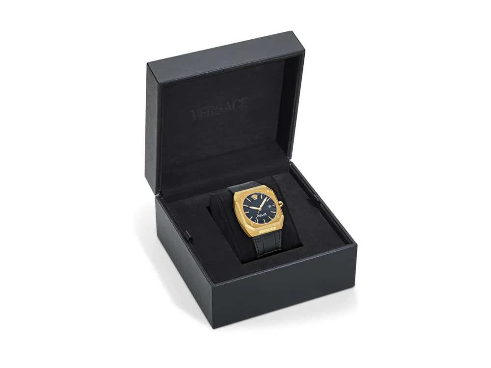 Versace Antares Quartz Watch, PVD Gold, Black, 44 x 41.5 mm, VE8F00224 - Image 5