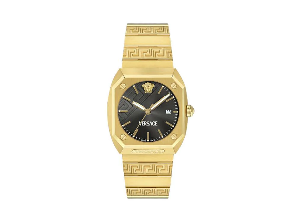 Versace Antares Quartz Watch, PVD Gold, Black, 44 x 41.5 mm, VE8F00424 - Image 2