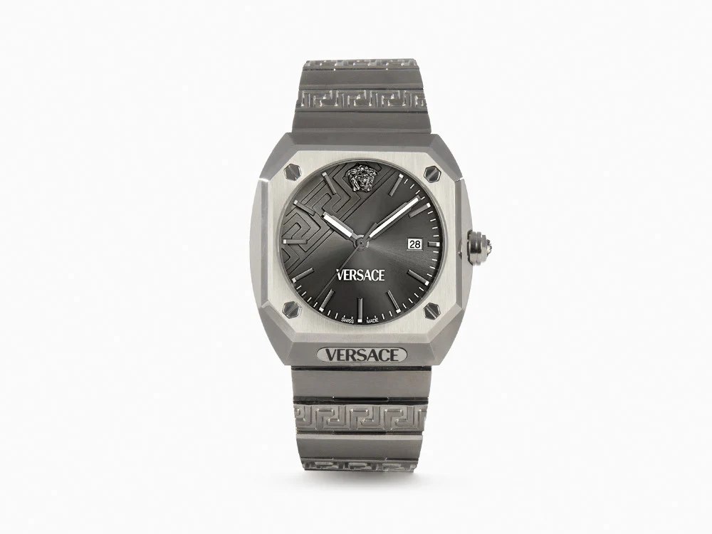 Versace Antares Quartz Watch, Titanium, Grey, 44 x 41.5 mm, VE8F00524 - Image 2
