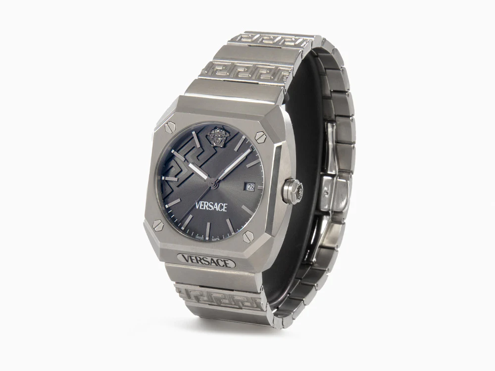 Versace Antares Quartz Watch, Titanium, Grey, 44 x 41.5 mm, VE8F00524 - Image 4