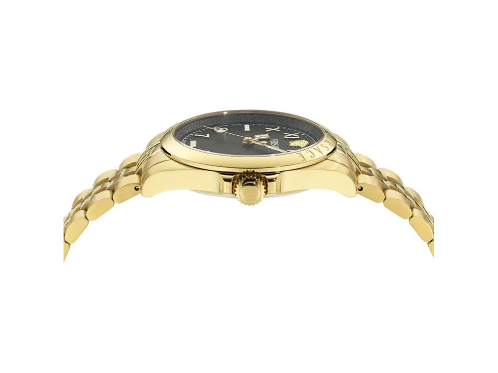 Versace Anteo Quartz Watch, PVD Gold, Black, 41 mm, Sapphire Crystal, VE9H00624 - Image 4