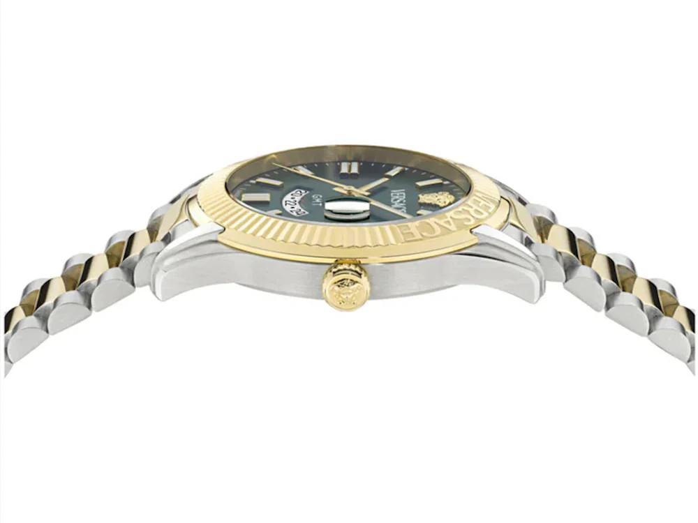Versace Apodis Quartz Watch, Green, 41 mm, VE0U00225 - Image 3
