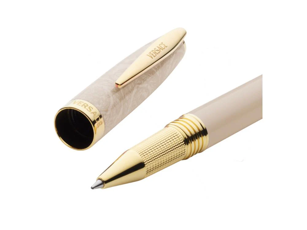 Versace Barocco Rollerball pen, Resin, Pink, Gold plated, VRAD00324 - Image 3