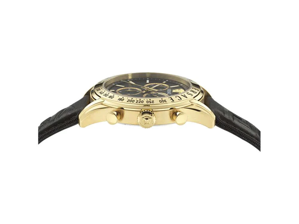 Versace Chrono Master Quartz Watch, PVD Gold, Black, 44 mm, VE8R00224 - Image 4