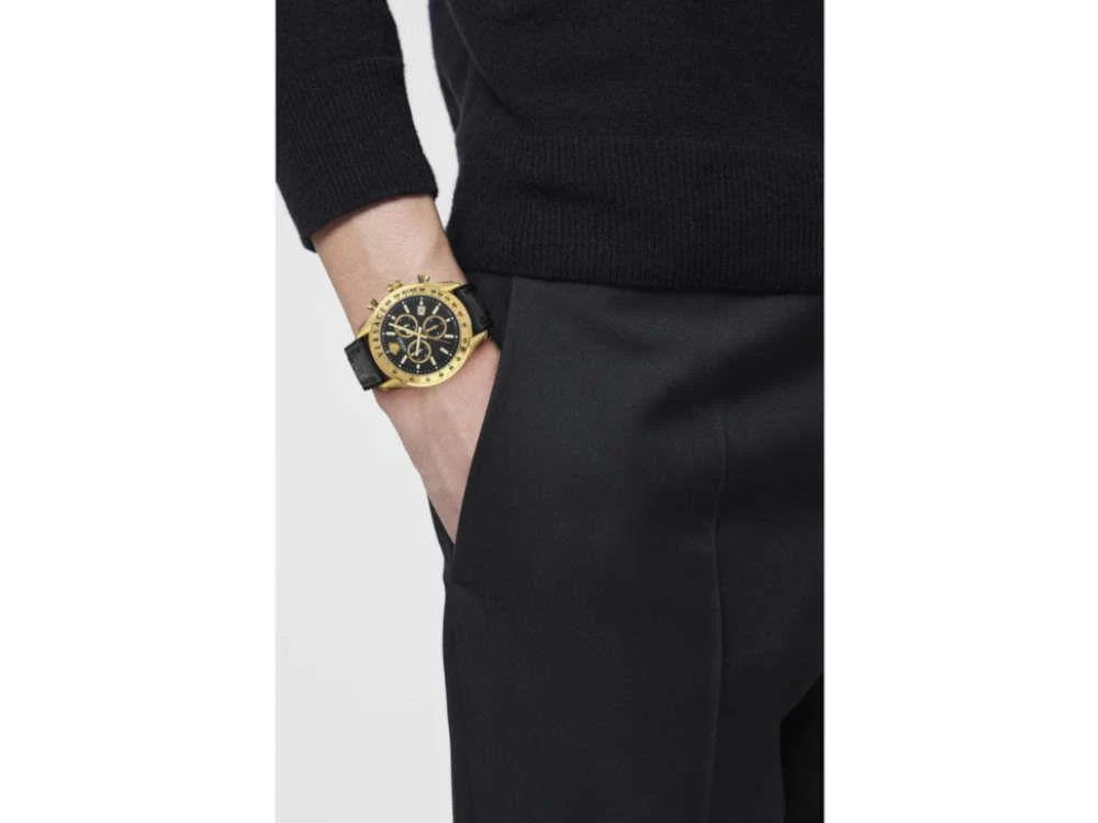 Versace Chrono Master Quartz Watch, PVD Gold, Black, 44 mm, VE8R00224 - Image 6
