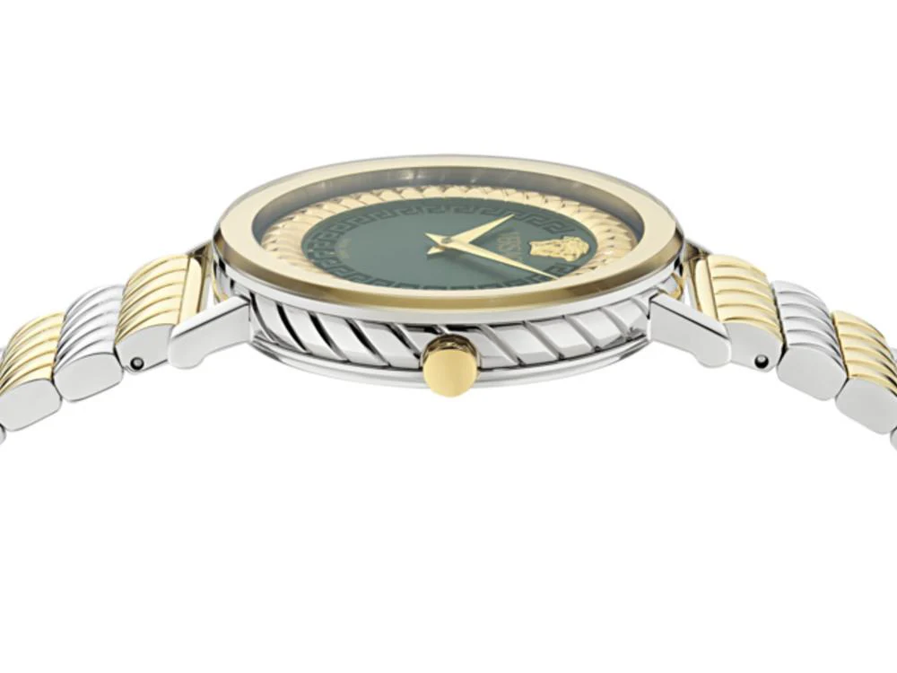 Versace Delphinus Quartz Watch, Green, 35 mm, Sapphire Crystal, VE0O00225 - Image 3