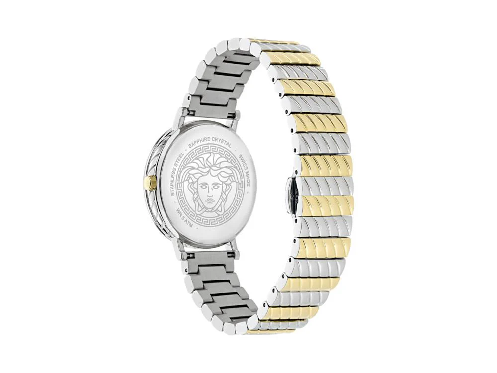 Versace Delphinus Quartz Watch, Green, 35 mm, Sapphire Crystal, VE0O00225 - Image 4