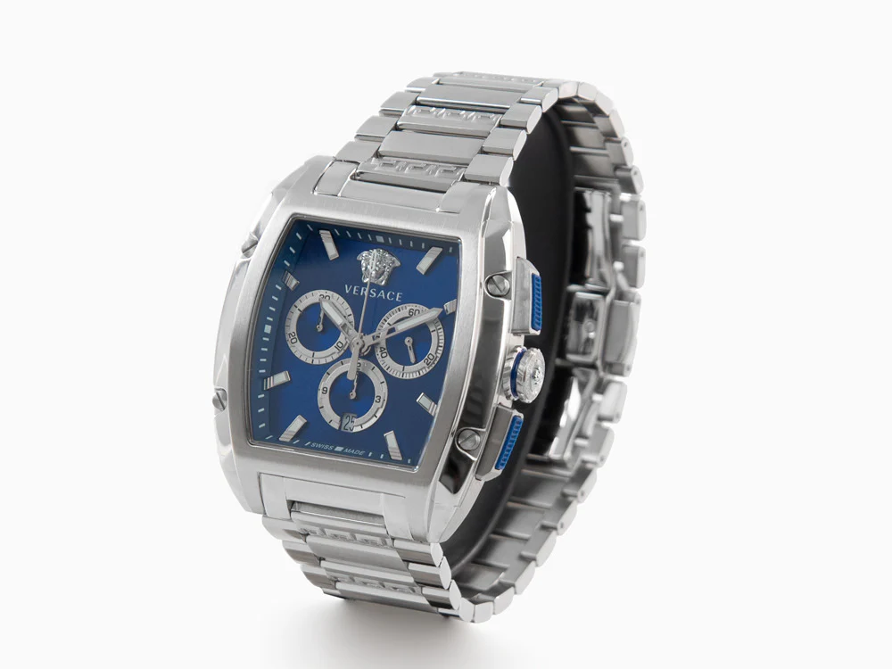 Versace Dominus Quartz Watch, Blue, 42 x 49.50 mm, Sapphire Crystal, VE6H00423 - Image 4
