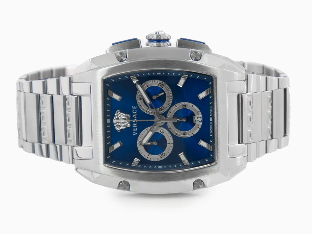 Versace Dominus Quartz Watch, Blue, 42 x 49.50 mm, Sapphire Crystal, VE6H00423 - Image 7