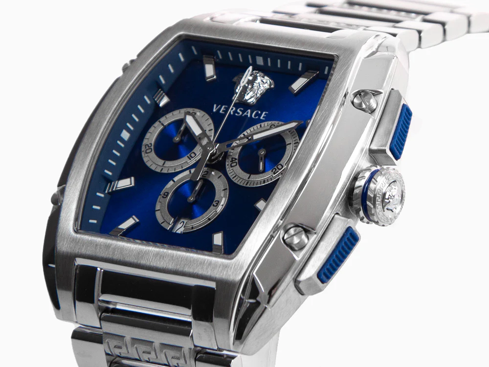 Versace Dominus Quartz Watch, Blue, 42 x 49.50 mm, Sapphire Crystal, VE6H00423 - Image 8