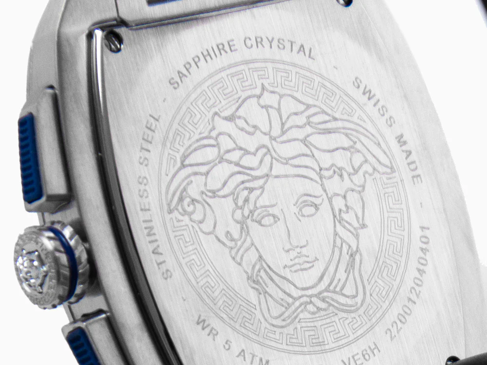Versace Dominus Quartz Watch, Blue, 42 x 49.50 mm, Sapphire Crystal, VE6H00423 - Image 9