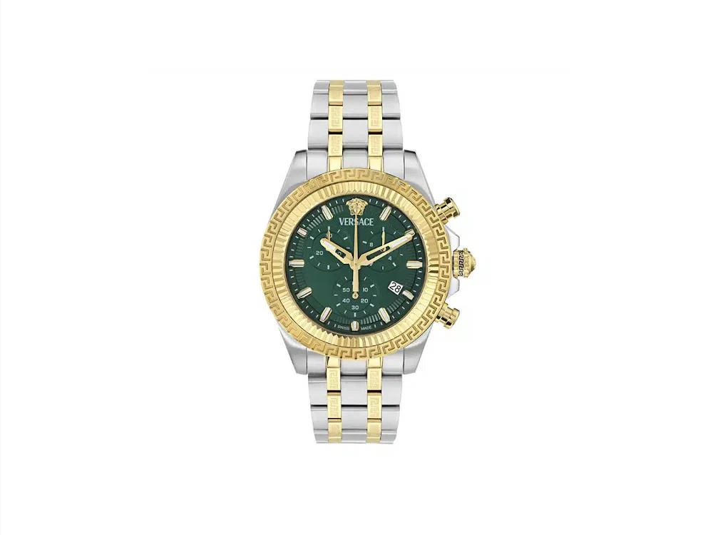 Versace Fornax Automatic Watch, Recycled Steel, Green, 43 mm, VE0W00425 - Image 2