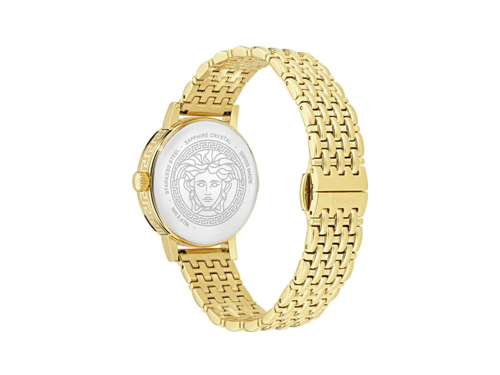 Versace Greca Fortuna Quartz Watch, PVD Gold, Black, 35 mm, VE0A00525 - Image 3