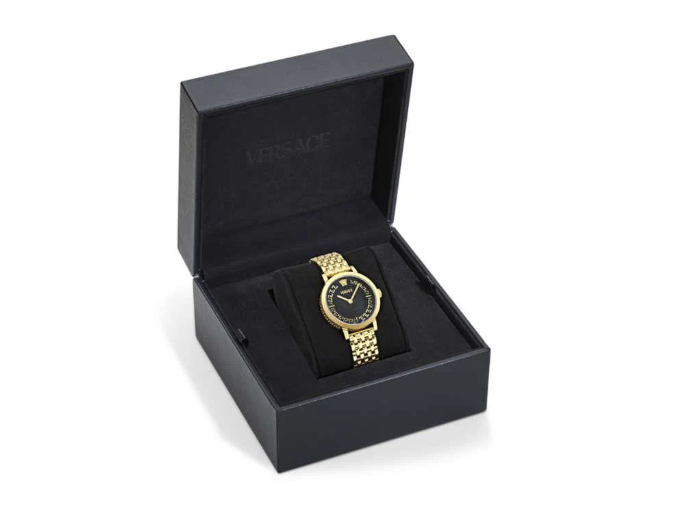 Versace Greca Fortuna Quartz Watch, PVD Gold, Black, 35 mm, VE0A00525 - Image 5