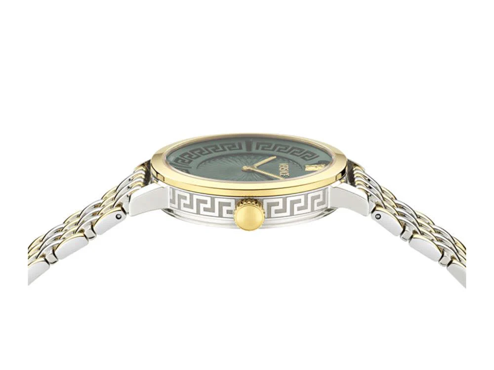 Versace Greca Fortuna Quartz Watch, PVD Gold, Green, 35 mm, VE0A00325 - Image 4