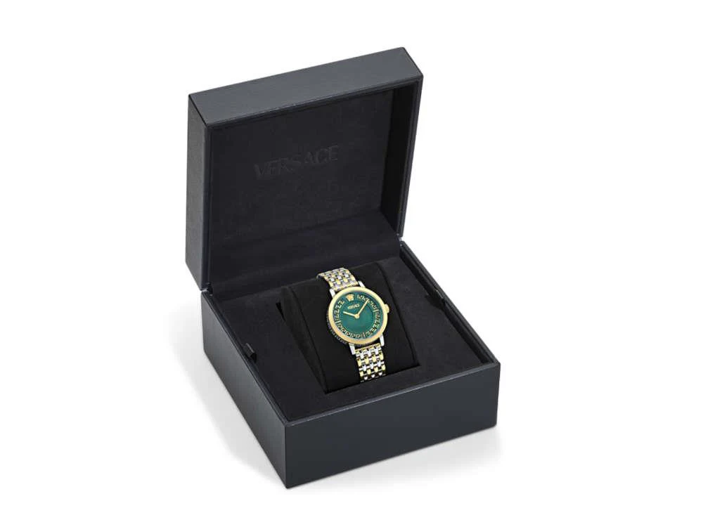 Versace Greca Fortuna Quartz Watch, PVD Gold, Green, 35 mm, VE0A00325 - Image 5