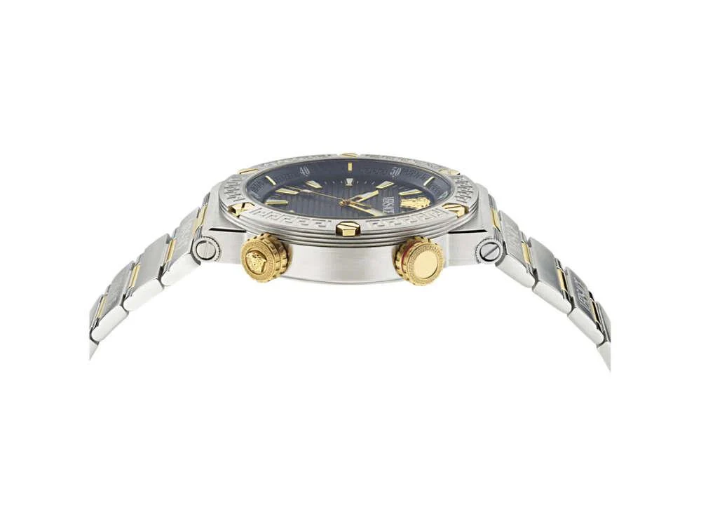 Versace Greca Logo Diver Quartz Watch, Blue, 43 mm, Sapphire Crystal, VE8G00424 - Image 4
