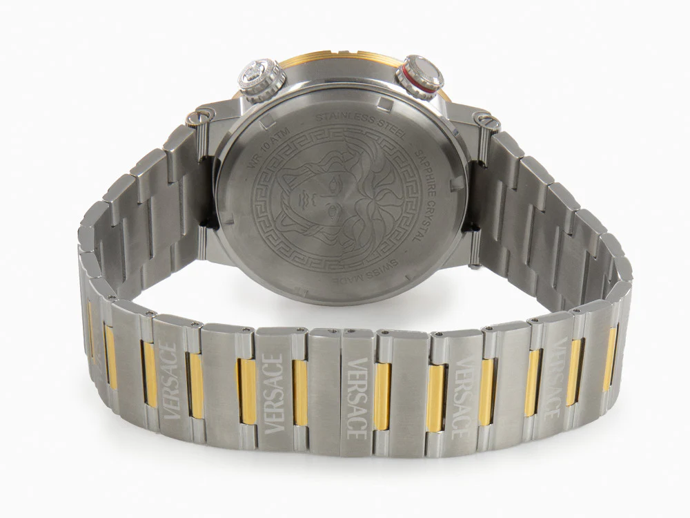 Versace Greca Logo Diver Quartz Watch, Green, 43 mm, Sapphire Crystal, VE8G00524 - Image 3