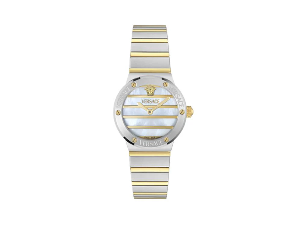 Versace Greca Logo Pearl Quartz Watch, White, 33 mm,  VE0S00325 - Image 2