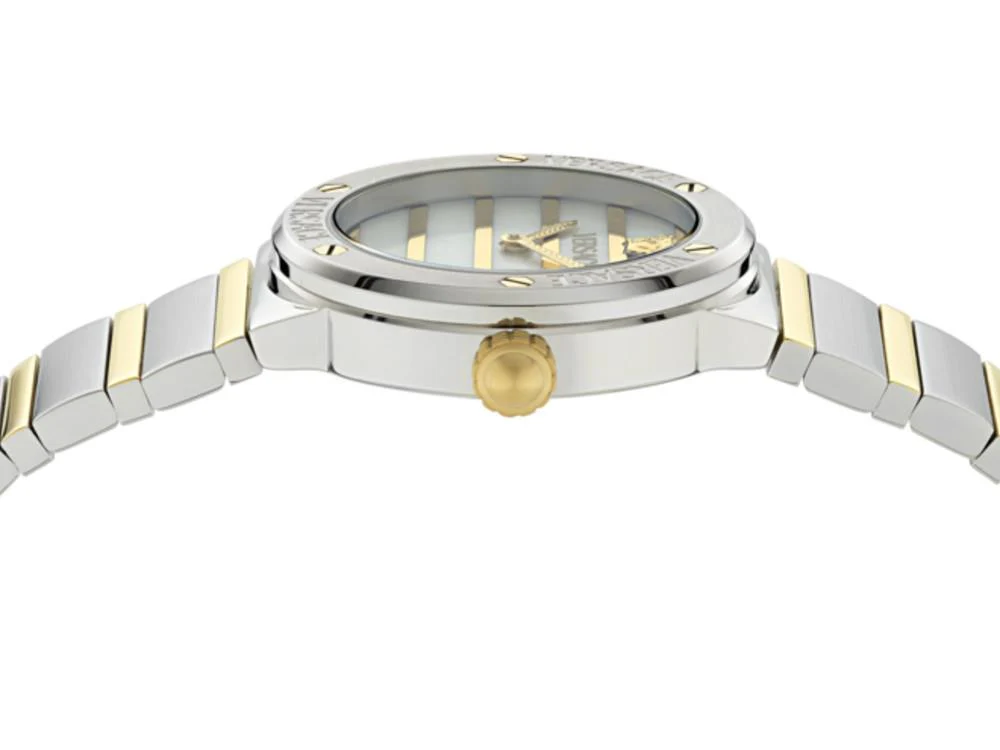 Versace Greca Logo Pearl Quartz Watch, White, 33 mm,  VE0S00325 - Image 3