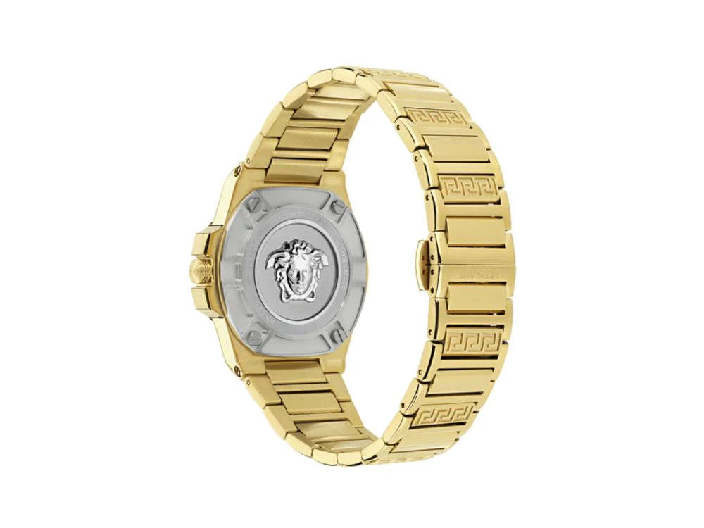 Versace Greca Reaction Quartz Watch, PVD Gold, Black, 38 mm, VE0D00525 - Image 3