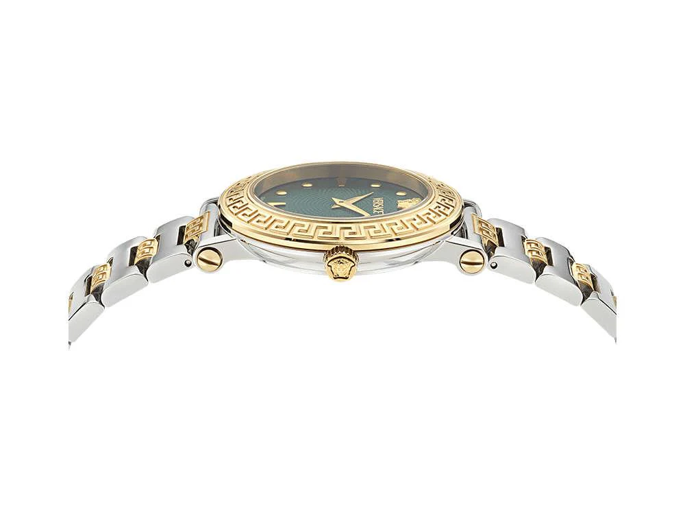 Versace Greca Sphere Quartz Watch, Green, 35 mm, Sapphire Crystal, VE9C00424 - Image 4