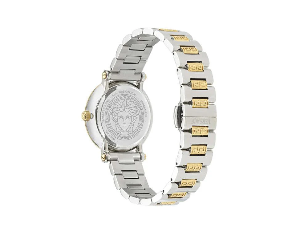 Versace Greca Sphere Quartz Watch, Silver, 35 mm, Sapphire Crystal, VE9C00524 - Image 3