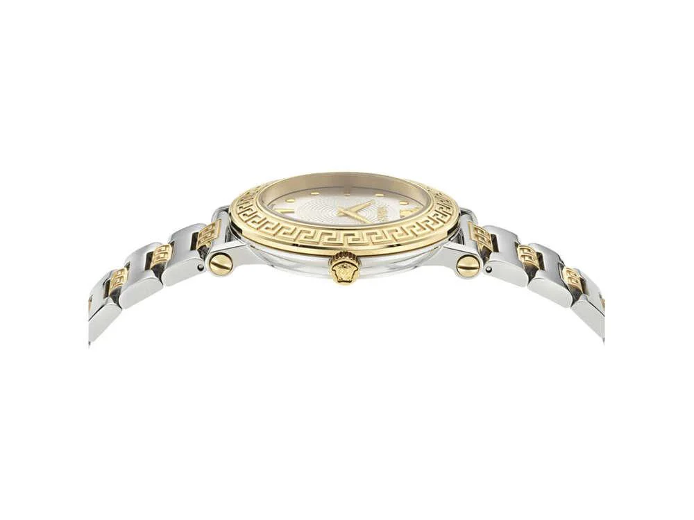 Versace Greca Sphere Quartz Watch, Silver, 35 mm, Sapphire Crystal, VE9C00524 - Image 4