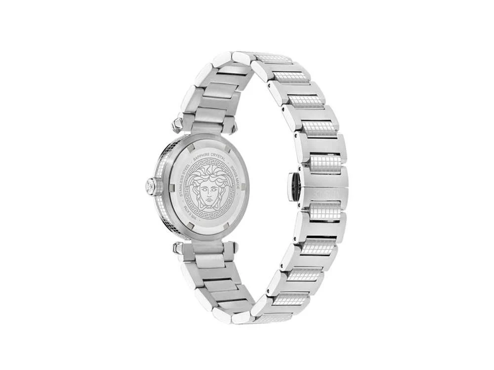 Versace Greek Quartz Watch, Turquoise, 35 mm, Sapphire Crystal, VE5B00225 - Image 3