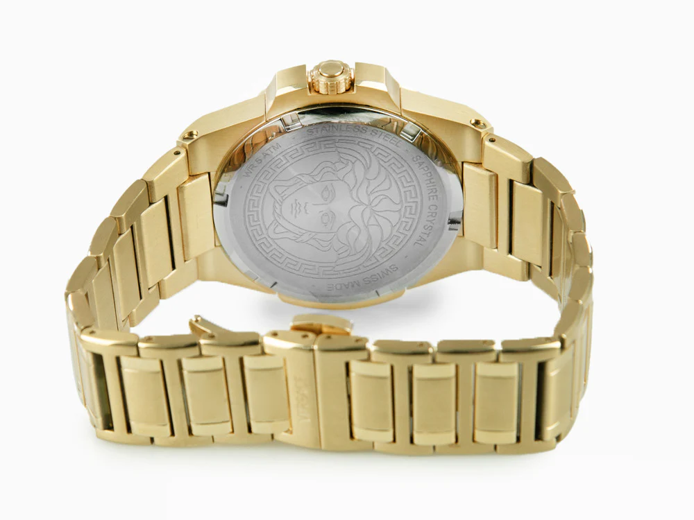 Versace HerA Quartz Watch, PVD Gold, Black, 37 mm, Sapphire Crystal, VE8D00624 - Image 3