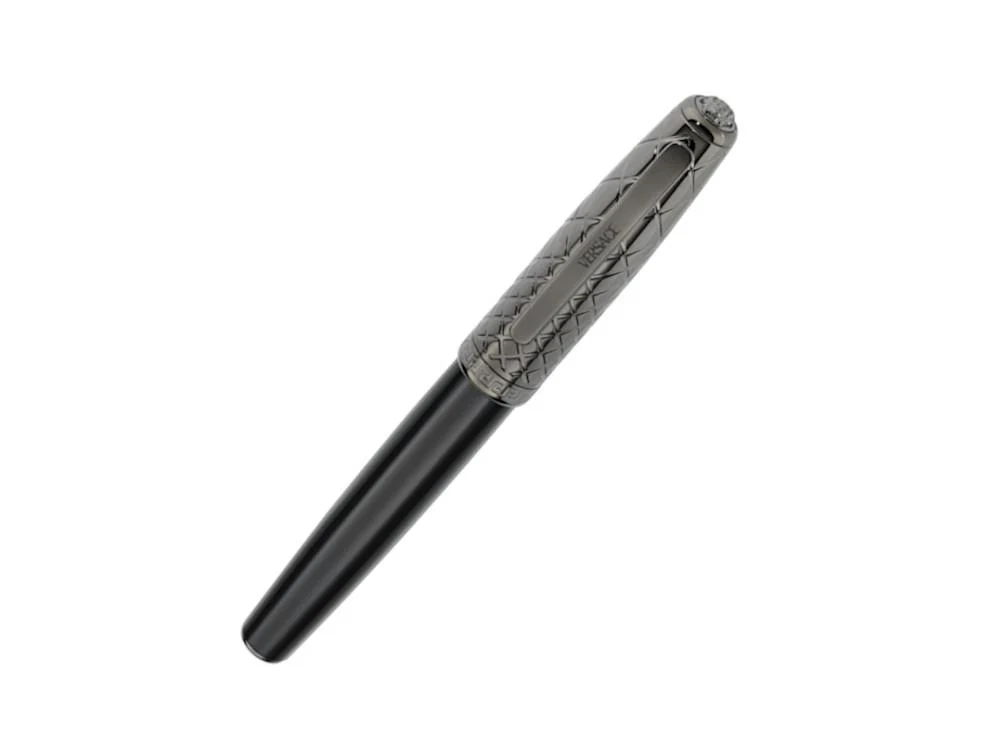 Versace Honos Rollerball pen, Resin, Black, PVD, VRTC00424