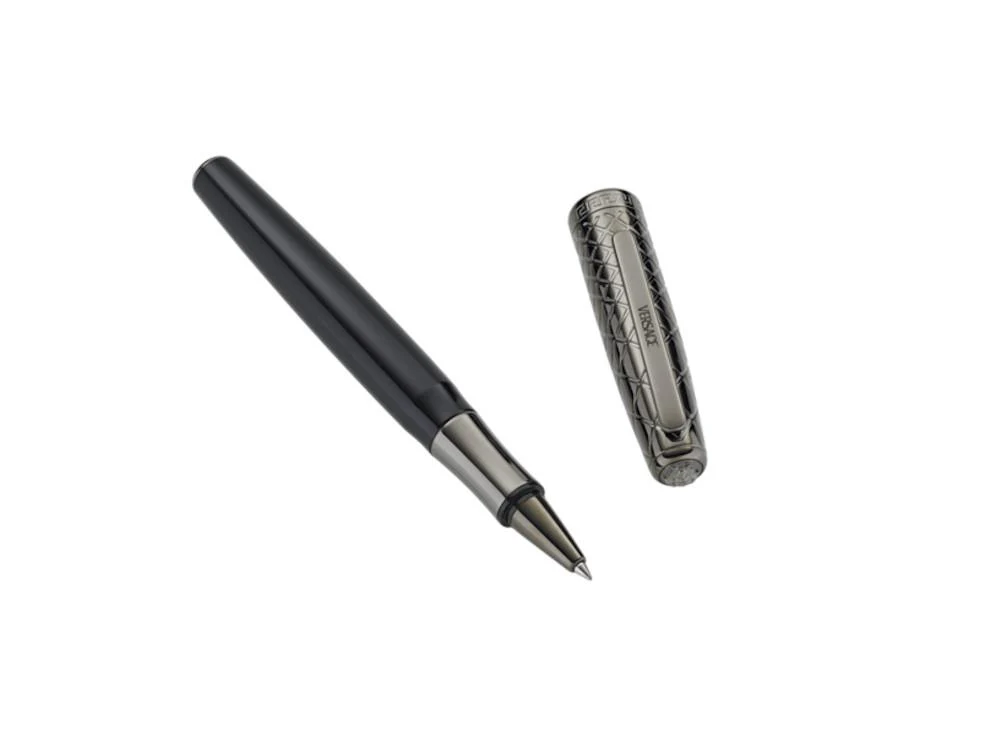 Versace Honos Rollerball pen, Resin, Black, PVD, VRTC00424 - Image 3