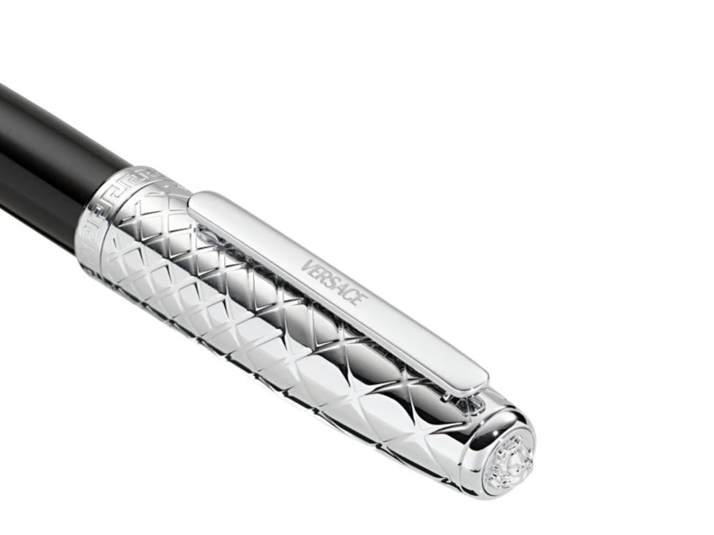 Versace Honos Rollerball pen, Resin, Black, VRTC00124 - Image 4