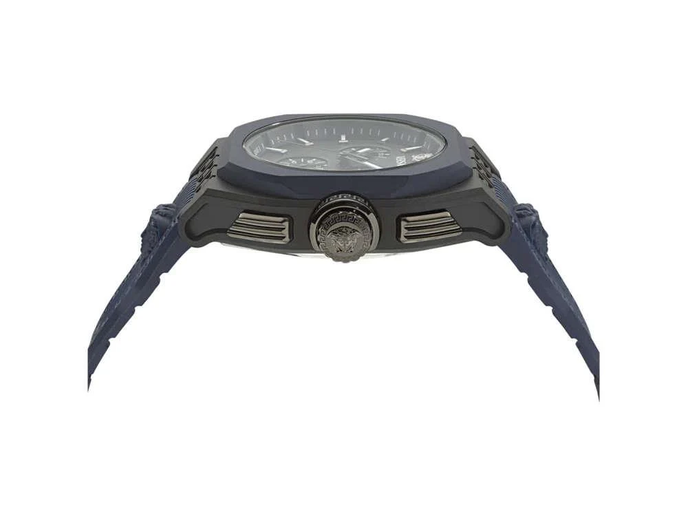 Versace Legend Chrono Quartz Watch, Ecoceramic, Black, 44 mm, VE9L00224 - Image 4